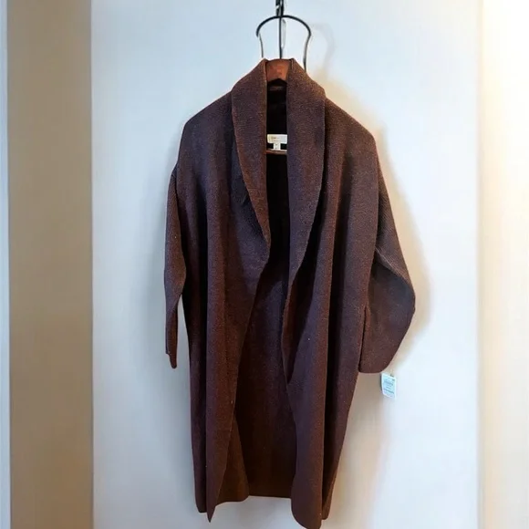 State of Day Plum (Port Heather) Long Knit Cardigan Sweater w/Pockets (M/L) NWT - Picture 3 of 9